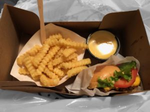 Plat de burgers au Shake Shack à New York