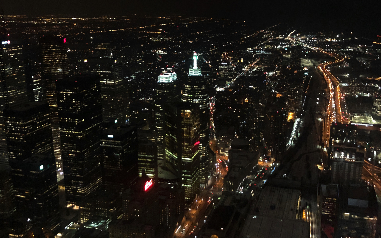 Vue sur la ville de Toronto depuis la CN Tower