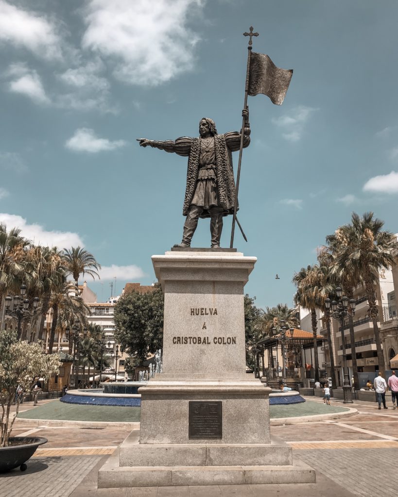 Statue de Christophe Colomb - Plaza de las Monjas - Huelva